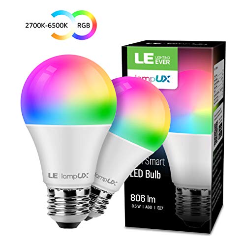 LE Lampadina Intelligente Wifi LED E27 9W Smart Lampadine Colorate... - Ilgrandebazar