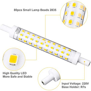 KINGSO 2 Pack R7s Lampada LED 10W 800LM 118mm - 2 - Ilgrandebazar