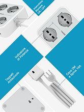 Carica l&#39;immagine nel visualizzatore di Gallery, TESSAN Ciabatta Multipresa con USB, Multipresa Elettrica con 4 Schuko e 4 Bivalenti 10A/16A, Ciabatta Multipresa con 3 USB e Interruttore Bipolare, Multipresa con Cavo 2M e Spina 16A, 3680W