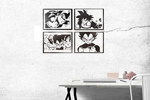 Poster Son Goku Dragon Ball Handmade Graffiti Street Art - Artwork