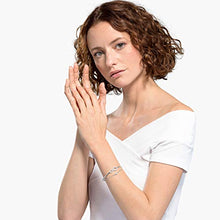 Carica l&#39;immagine nel visualizzatore di Gallery, Swarovski Bangle Donna Placcato_Oro Cristallo Rotonda - 5520584 - Ilgrandebazar