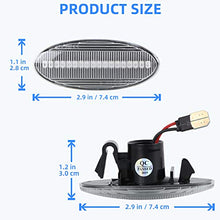 Carica l'immagine nel visualizzatore di Gallery, [1 paio] OZ-LAMPE LED Luci laterali, Indicatori di lente trasparente