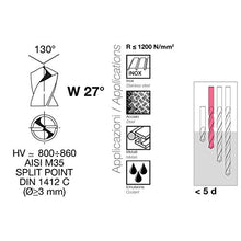Carica l'immagine nel visualizzatore di Gallery, Krino 01155204 - HSS-CO Set Punte Rettificate In Cobalto Per Acciaio Inox -...