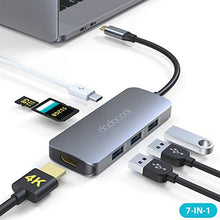 Carica l'immagine nel visualizzatore di Gallery, dodocool HUB USB C, Adattatore 7 in 1 C con 4K HDMI, USB-C 100W PD, 3...