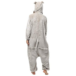 Katara 1744 Kigurumi Unisex Altezza corporea 165-175cm, Ippopotamo Grigio - Ilgrandebazar