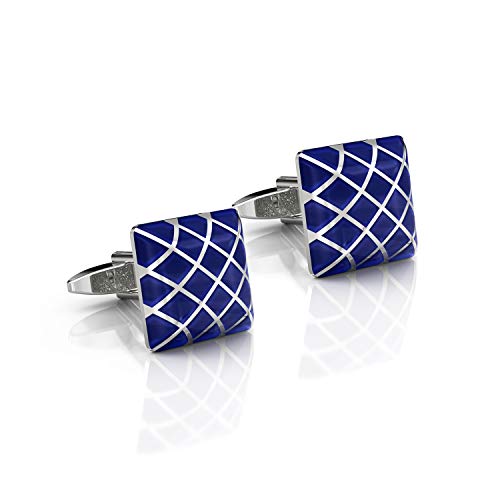 Gemelli di lusso - Duvernet - Blu Re per uomo - Business - Abbigliato -