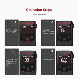 Oasser Etilometro Portatile Certificato Alcool Tester Digitale Schermo LCD... - Ilgrandebazar