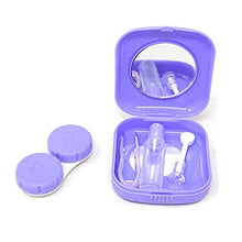 Carica l&#39;immagine nel visualizzatore di Gallery, Confezione da 4 mini custodia viaggio per lenti a contatto, blu, viola,... - Ilgrandebazar