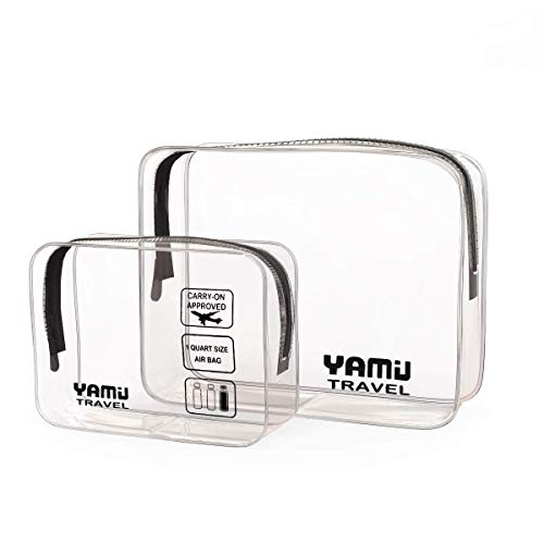 Beauty Case da viaggio YAMIU 2-Pcs cosmetici trousse Impermeabile linea Nero - Ilgrandebazar