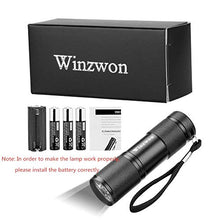 Carica l'immagine nel visualizzatore di Gallery, Winzwon Torcia UV 9 Leds Lampada Ultravioletti 395 NM torcia blacklight...