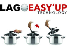 Carica l&#39;immagine nel visualizzatore di Gallery, Lagostina Irradial Control Lagoeasy&#39;Up Pentola a Pressione, 5 L, Acciaio 5L