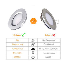 Carica l&#39;immagine nel visualizzatore di Gallery, Kohree 4 x Faretti LED da Incasso 12V 3w 3000K Dimmerabile per Cartongesso... - Ilgrandebazar