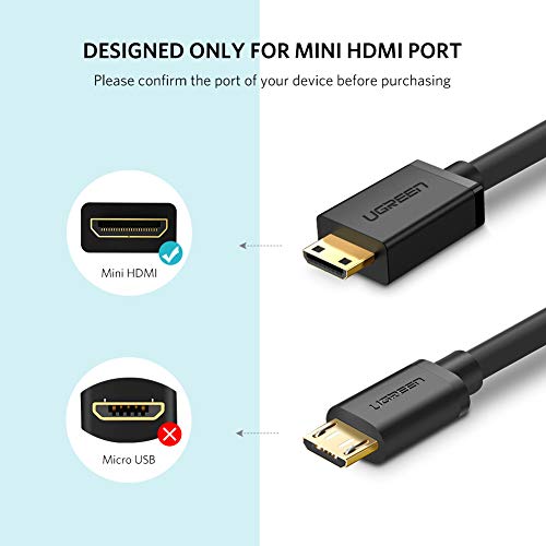 UGREEN Mini HDMI to Cavo 3D 4K Ethernet e Canali di Ritorno Audio UGREEN Mini HDMI to Cavo 3D 4K Ethernet e Canali di Ritorno Audio