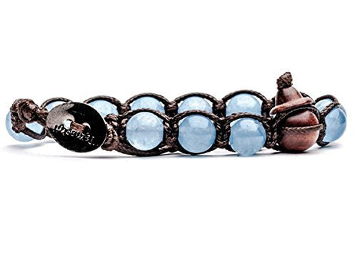 Tamashii Bracciale Tibetano Buddista Agata Ocean Blue BHS900-31 MainApps - Ilgrandebazar