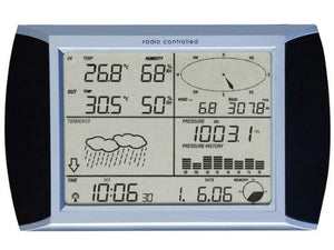 Velleman 406062 Stazione Meteo radiocontrollata WS1080, Touch Screen, grau