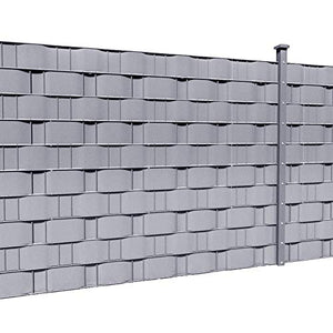 LARS360 35m x 19cm con 20 Strisce Fascette Visione Protezione PVC Grigio - Ilgrandebazar