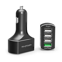 Carica l&#39;immagine nel visualizzatore di Gallery, RAVPOWER Caricabatterie Auto Quick Charge 3.0 Caricatore in Alluminio da 54W...