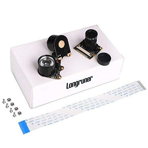 Longruner for Raspberry Pi 4 Camera 5MP 1080p OV5647 Sensor HD Video LSC15 - Ilgrandebazar