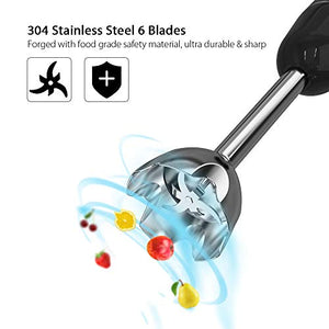homgeek Frullatore ad Immersione, Mixer a Immersione Professionale 4 in 1, 5... - Ilgrandebazar