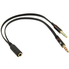 Carica l'immagine nel visualizzatore di Gallery, Splitter Sdoppiatore 3.5mm Femmina to Maschio Jack con 2 pezzi