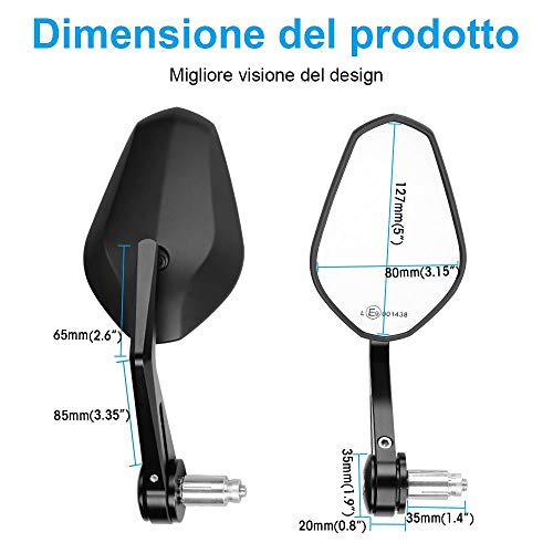 Specchio Retrovisore Da Moto Cromato Per Lato Sinistro | Acquisti Online Su - Foto 2