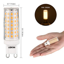 Carica l&#39;immagine nel visualizzatore di Gallery, LEDGLE 5 x G9 LED Lampadine del 8W Nessun Sfarfallio, 88-LED 8W, 88led 3000k - Ilgrandebazar