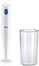 Carica l&#39;immagine nel visualizzatore di Gallery, Braun Frullatore a Immersione MQ10.001PWH + Bicchiere graduato 600ml, Minipimer Leggero, Sistema EasyTwist per cambiare facilmente accessorio, Tecnologia Splash Control niente schizzi