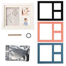 Carica l&#39;immagine nel visualizzatore di Gallery, Smile Mind Cornice Impronte Neonato 4 In 1 Porta Foto Kit Calco Mani E Piedi...