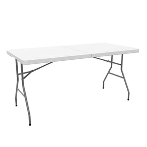 Sotech - Tavolo Trasportabile, Portatile 152 x 71.5 cm, Bianco - Ilgrandebazar