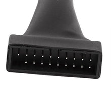 Carica l'immagine nel visualizzatore di Gallery, SODIAL(R) Nero USB 2.0 9 pin femmina a 3.0 a 20 connettore...