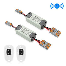 Carica l&#39;immagine nel visualizzatore di Gallery, eMylo Smart Wireless RF Relay Switch DC 12V 2 canali Telecomando 2 pacchi
