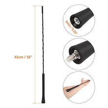 Carica l'immagine nel visualizzatore di Gallery, X AUTOHAUX - Antenna universale per segnale radio AM/FM, lunghezza 40,5 cm