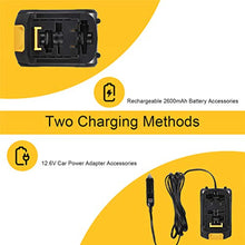 Carica l&#39;immagine nel visualizzatore di Gallery, AUTDER Pompa di Aria del Compressore 2600mAh 140PSI 12V DC della di... - Ilgrandebazar