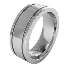 Carica l&#39;immagine nel visualizzatore di Gallery, Super Heavy in carburo di tungsteno, 8 mm comfort Fit piatto lucido, fascia... - Ilgrandebazar