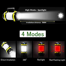 Carica l'immagine nel visualizzatore di Gallery, REEXBON Lanterna LED USB Ricaricabile 4 in 1 4000mAh 1200LM Verde 4000mah