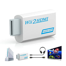Carica l&#39;immagine nel visualizzatore di Gallery, Convertitore Da Wii A HDMI,GANA Adattatore da a HDMI Video di Bianco