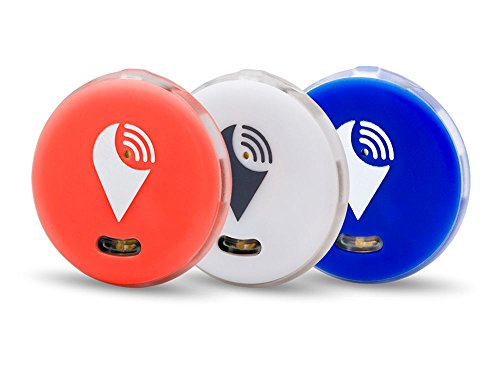 TrackR Pixel, confezione da, Bluetooth & Crowd GPS, Rosso/Bianco/Blu