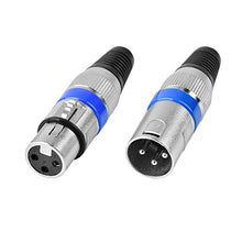 Carica l&#39;immagine nel visualizzatore di Gallery, SanGlory 5 Connettori XLR Maschio + 5 Femmina Microfono Cavo...