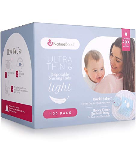 Coppette Assorbilatte Ultrasottili Usa e Getta NatureBond 120 Pz. Coppette... - Ilgrandebazar