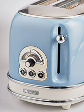 Carica l&#39;immagine nel visualizzatore di Gallery, Ariete 155 Tostapane di Design a 2 Fette con Pinze, 6 Livelli Blu