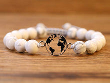 Carica l&#39;immagine nel visualizzatore di Gallery, COAI Coppia Bracciali della Distanza &#39;Ovunque, Non Importa Dove&#39; Mappamondo