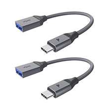 Carica l'immagine nel visualizzatore di Gallery, RAMPOW Adattatore USB C 3.0 [OTG - 2 Pezzi] Cavo Tipo C a A,...