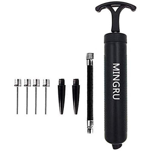 Mingru, Pompa di gonfiaggio per palloni da basket, 20 cm, 1 PACK - BLACK
