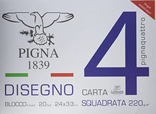 Carica l'immagine nel visualizzatore di Gallery, Pigna Pignaquattro Blocco 4 Angoli Carta Liscia Squadrata, 24 x 33 cm, Multicolore