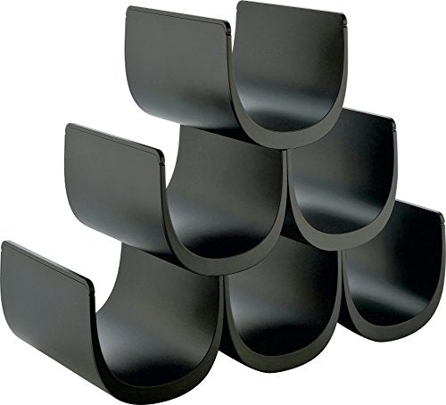 Alessi Noè GIA13 B Portabottiglie di Design in Resina Termoplastica, Nero - Ilgrandebazar