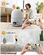 Carica l'immagine nel visualizzatore di Gallery, Imou Telecamera Wi-Fi Interno, 1080P Telecamera IP di Sorveglianza, Tracciamento del Movimento con Sirena, Baby Monitor con AI Rilevamento Umano, Audio Bidirezionale &amp; Visione Notturna, Ranger 2