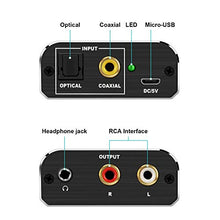 Carica l&#39;immagine nel visualizzatore di Gallery, Techole Convertitore Audio Digitale Analogico, 192Khz Adattatore Ottico RCA...