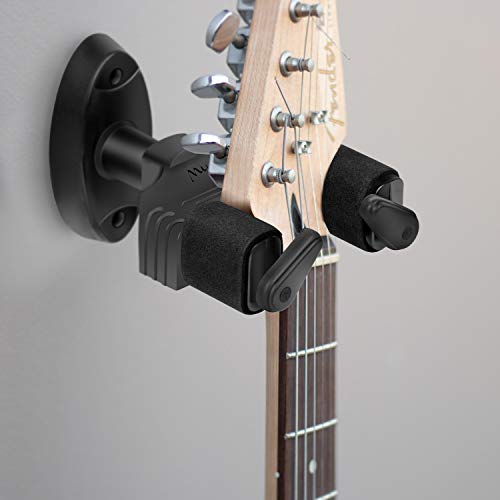 Supporto Parete Per Chitarra Moko - 3 Ganci Metallici Per Appendere Chitarra, Elettrica, Acustica, Ukulele O Violino | Nero - Foto 5