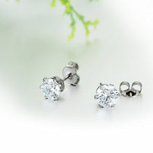 Carica l&#39;immagine nel visualizzatore di Gallery, JewelryWe Gioielli Orecchini Zirconia Brillanti, Piccoli orecchini di 6 Paia - Ilgrandebazar