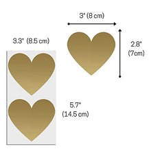 Carica l&#39;immagine nel visualizzatore di Gallery, 50 pezzi, 7 cm, Cuore Gratta e Vinci Adesivo Etichette, Scratch Sticker - Oro - Ilgrandebazar